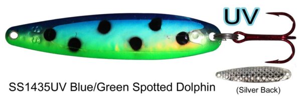 Super Slim SS1435 UV Blue / Green Spotted Dolphin